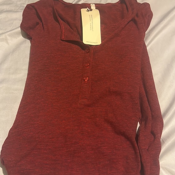 NWT   Revolve Lanstone Ruched Henley Dress in Red size Xs - Picture 11 of 12